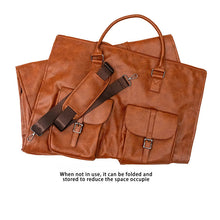 Load image into Gallery viewer, Rory, The Ultimate Duffle - Camel Faux Leather
