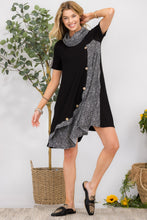 Load image into Gallery viewer, Celeste Full Size Decor Button Short Sleeve Dress with Pockets
