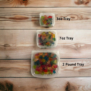 Pink Grapefruit Gummi Bears - 7oz Bulk Tub (No Min)