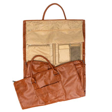 Load image into Gallery viewer, Rory, The Ultimate Duffle - Camel Faux Leather
