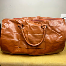 Load image into Gallery viewer, Rory, The Ultimate Duffle - Camel Faux Leather
