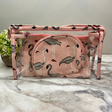 Load image into Gallery viewer, Trio Set Pouch + Clamshell - Flamingo
