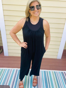 Full Size Spaghetti Strap Wide Leg Jumpsuit