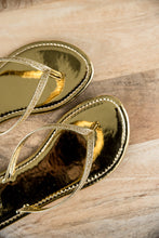 Load image into Gallery viewer, Sassy Sandals in Gold
