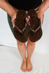 Sassy Sandals in Brown