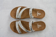 Load image into Gallery viewer, Twist N Shout Sandals in Silver
