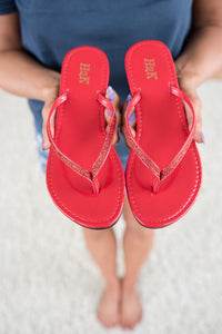 Sassy Sandals in Red