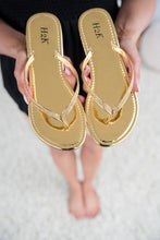 Load image into Gallery viewer, Sassy Sandals in Gold
