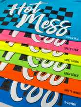 Load image into Gallery viewer, Hot Mess Checkered (Neon PINK)
