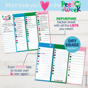 Organize ! Peek at the Week Planner Pad