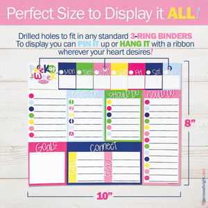 Organize ! Peek at the Week Planner Pad