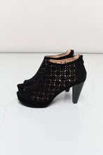 Load image into Gallery viewer, Forever Link Peep Toe Ankle Boots in Black
