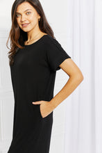 Load image into Gallery viewer, Zenana Chic in the City Full Size Rolled Short Sleeve Dress
