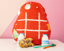 Load image into Gallery viewer, Tic Tac Toe Plushies - Santa&#39;s Cookies &amp; Milk
