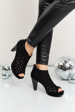 Load image into Gallery viewer, Forever Link Peep Toe Ankle Boots in Black
