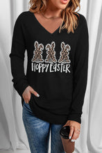 Load image into Gallery viewer, HOPPY EASTER Graphic V-Neck Top
