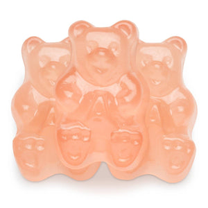 Pink Grapefruit Gummi Bears - 7oz Bulk Tub (No Min)