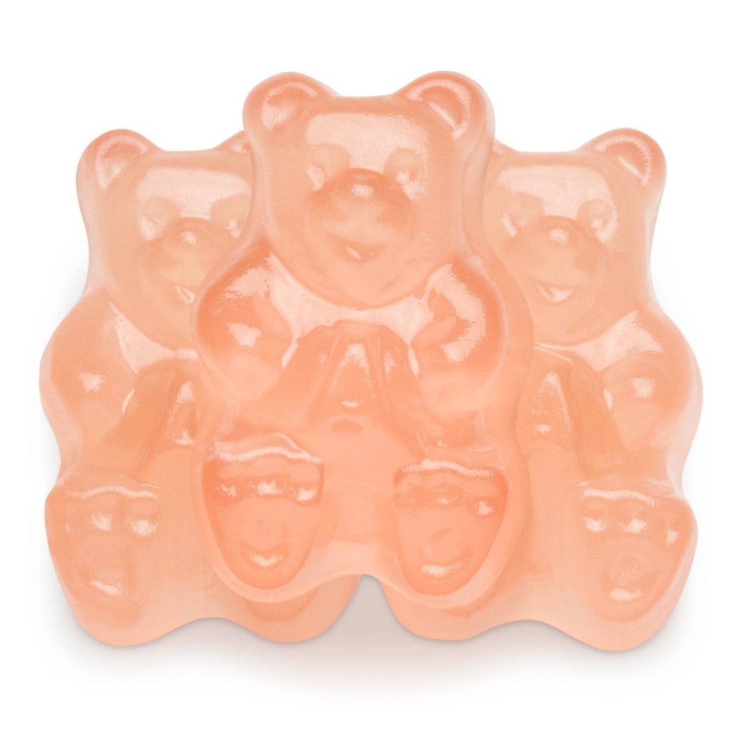 Pink Grapefruit Gummi Bears - 7oz Bulk Tub (No Min)