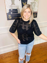 Load image into Gallery viewer, Ribbed Trim Round Neck Knit Top
