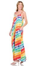 Load image into Gallery viewer, Rainbow Cami Dress with Pocket
