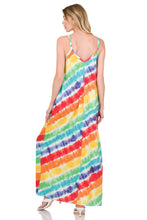 Load image into Gallery viewer, Rainbow Cami Dress with Pocket
