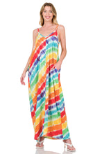 Load image into Gallery viewer, Rainbow Cami Dress with Pocket
