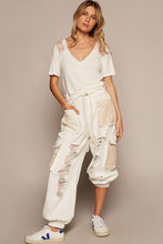 Load image into Gallery viewer, POL V-Neck Short Sleeve Lace Trim Top
