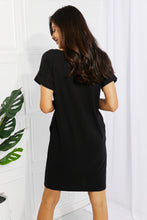 Load image into Gallery viewer, Zenana Chic in the City Full Size Rolled Short Sleeve Dress
