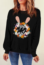 Load image into Gallery viewer, HOPPY EASTER Graphic Dropped Shoulder Sweatshirt
