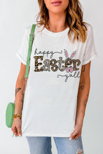 Load image into Gallery viewer, HAPPY EASTER Y&#39;ALL Graphic Round Neck Tee
