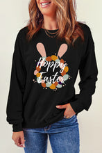 Load image into Gallery viewer, HOPPY EASTER Graphic Dropped Shoulder Sweatshirt
