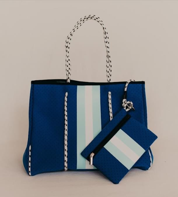 Summer Blue Neoprene Tote