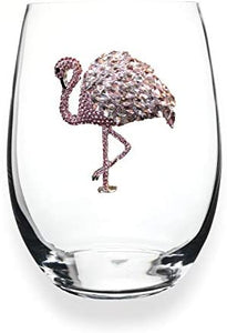 Jeweled Stemless Wine Glasses