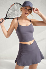 Load image into Gallery viewer, V Shaped High Waist Skort in Titanium Grey
