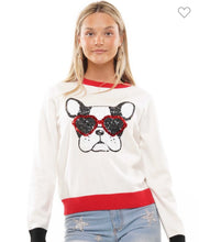 Load image into Gallery viewer, Sequin Bulldog Sweater
