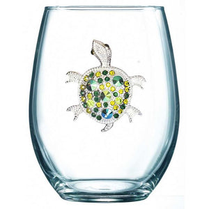 Jeweled Stemless Wine Glasses