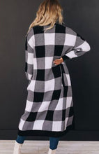 Load image into Gallery viewer, Checkered Sweater Cardigan
