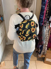 Load image into Gallery viewer, Mini Backpack - Larger Sunflower
