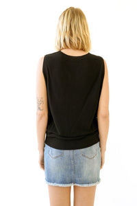 Black Sleeveless Sweater