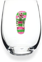 Load image into Gallery viewer, Jeweled Stemless Wine Glasses
