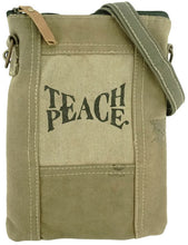 Load image into Gallery viewer, Teach Peace Recycled Tent Crossbody
